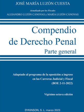 Compendio de Derecho Penal. Parte General