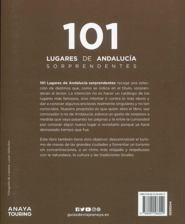 101 Lugares de Andalucía sorprendentes 9788491586029