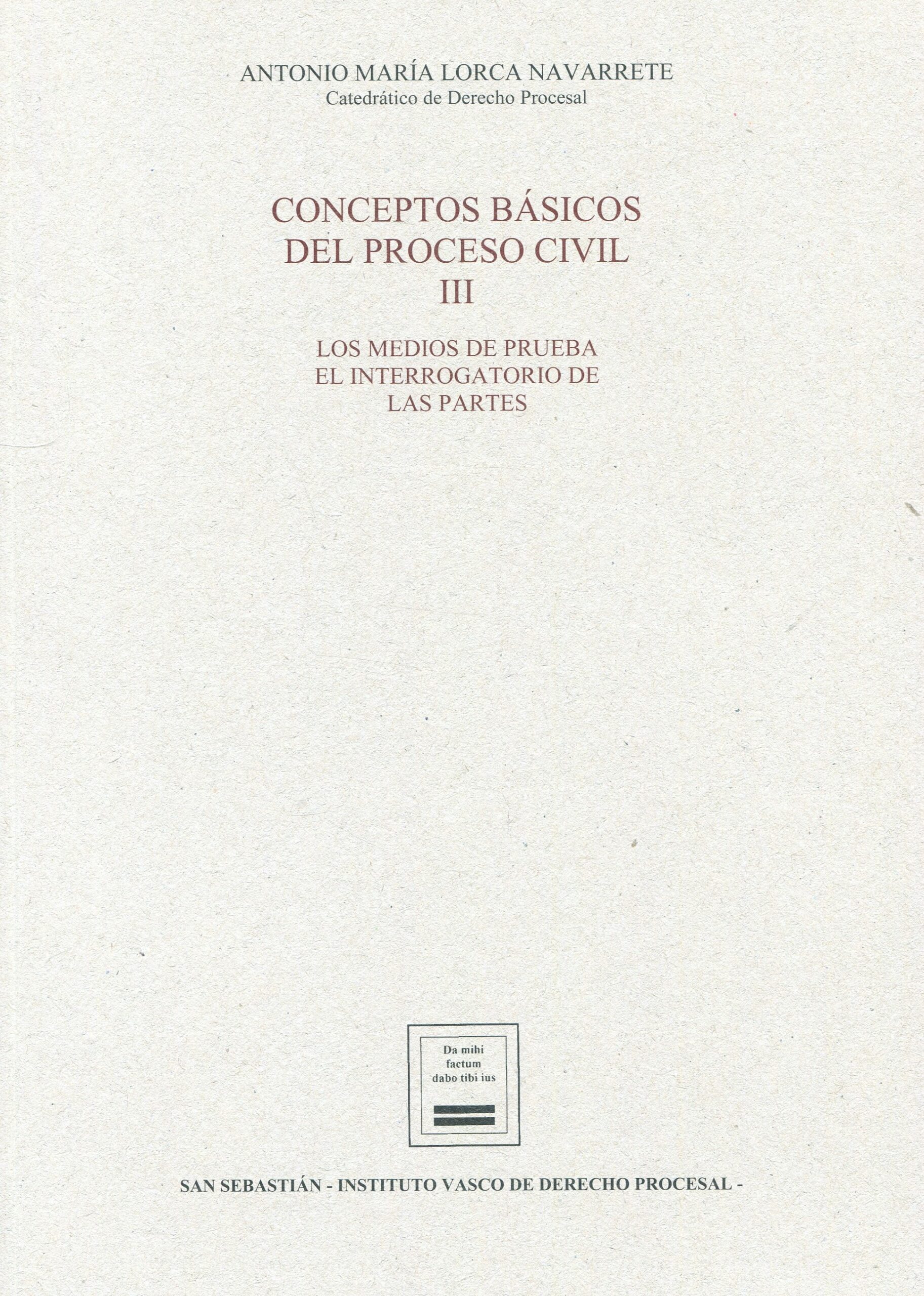 Conceptos básicos del proceso civil III 9788412629644