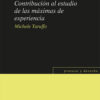 Contribución al estudio de las máximas de experiencia