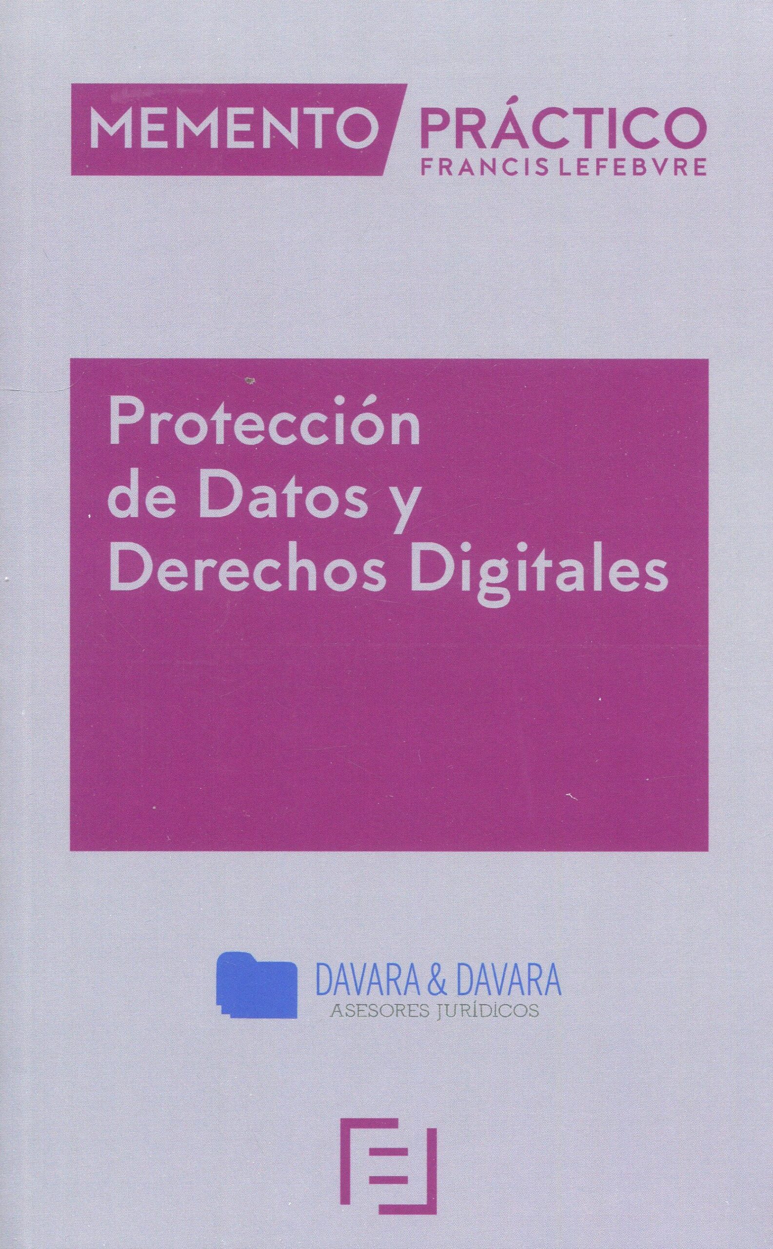 Memento Protección de datos y derechos digitales 9788419573414