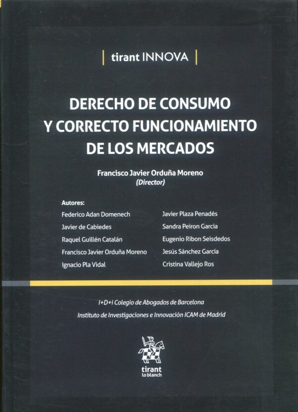 Derecho consumo correcto funcionamiento mercados 9788411692786