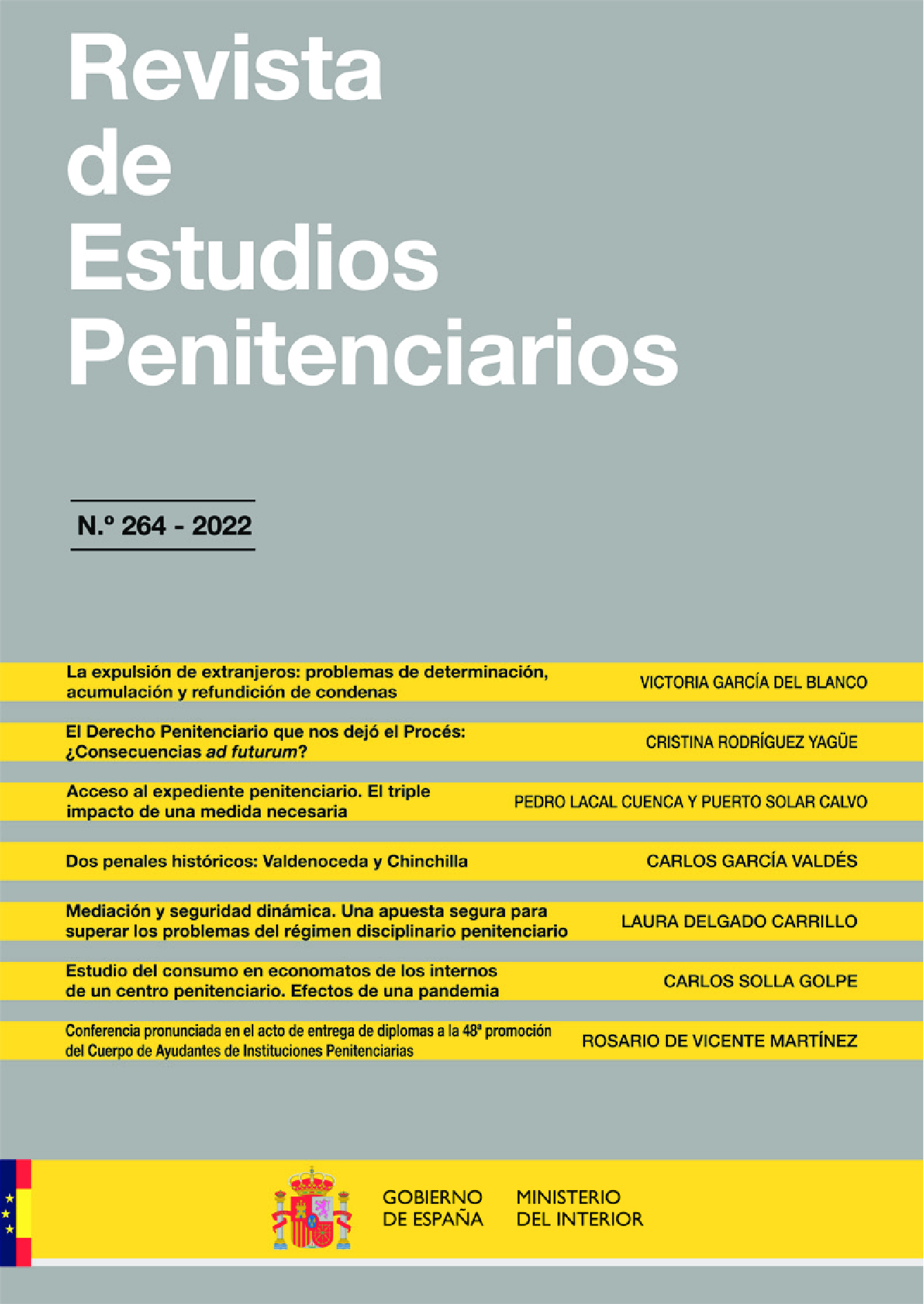 Revista de estudios penitenciarias nº 264 9772640210603