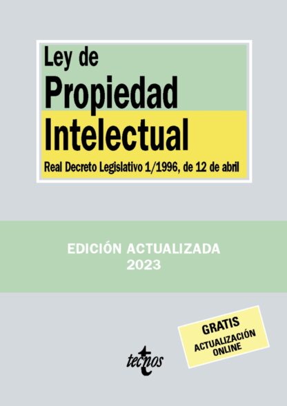 Ley de Propiedad Intelectual Real Decreto Legislativo 1/1996, de 12 de abril