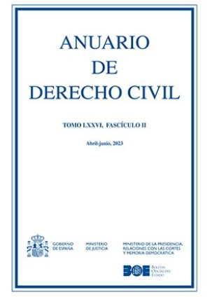 Anuario de Derecho Civil 76/2. 2023