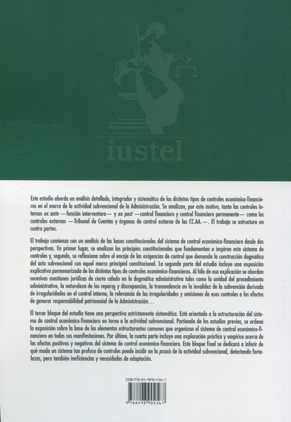 Sistema control económico-financiero subvenciones 978849890456