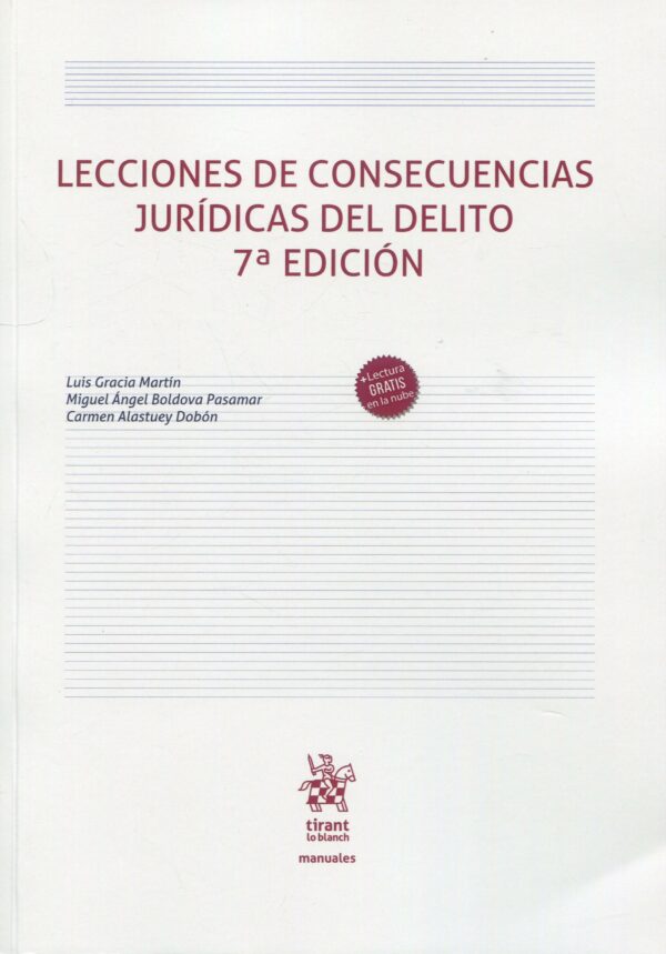 Lecciones de consecuencias jurídicas del delito 9788411696579