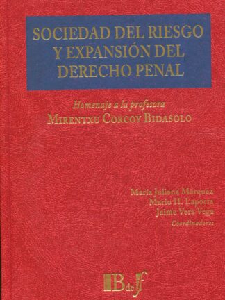 Sociedad del riesgo y expansión del derecho penal. Homenaje a la profesora Mirentxu Corcoy Bidasolo