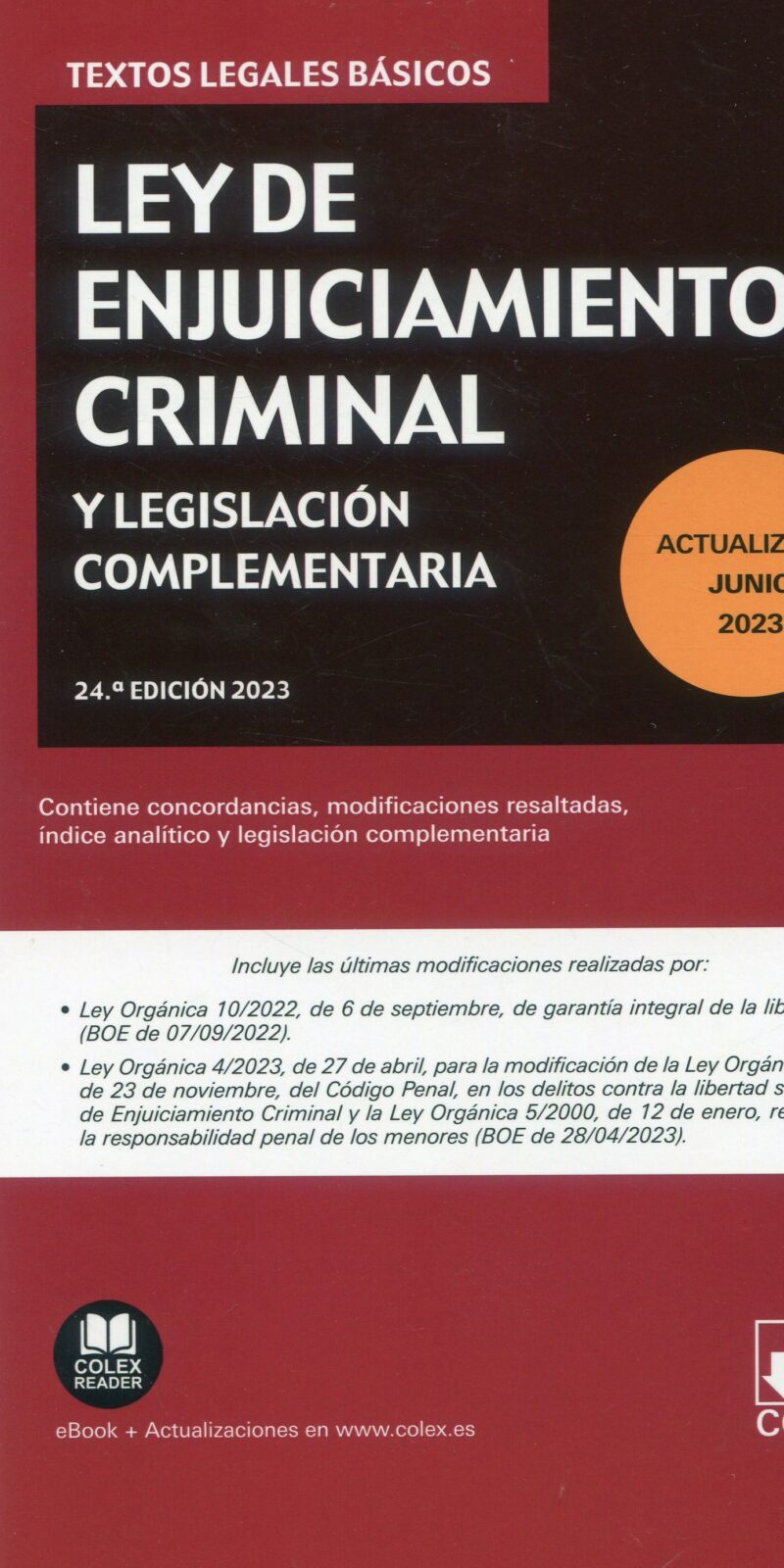Ley de Enjuiciamiento Criminal 9788413599748