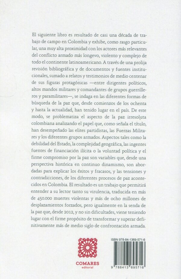 Historia de los procesos de paz en Colombia 9788413695716