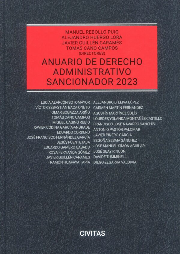 Anuario de derecho administrativo sancionador 2023 9788411259774