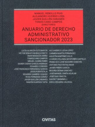 Anuario de derecho administrativo sancionador 2023