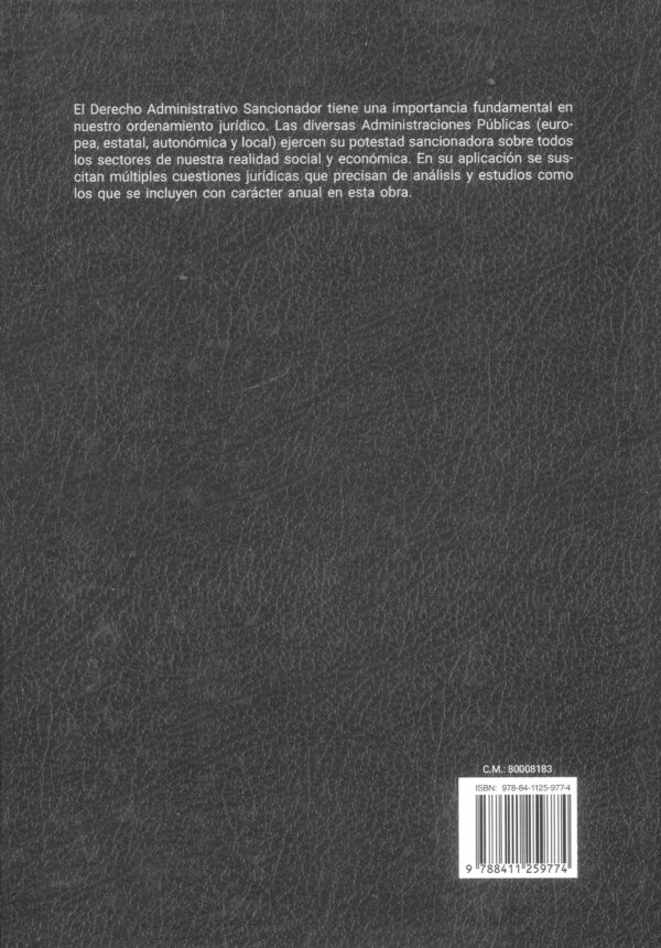 Anuario de derecho administrativo sancionador 2023 9788411259774