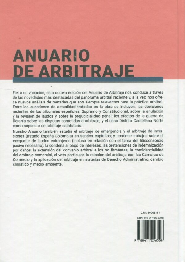 Anuario de arbitraje 2023 9788411256308