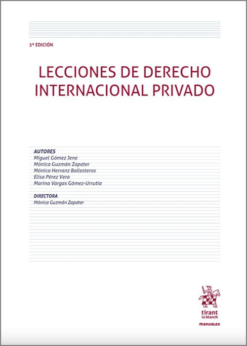 Lecciones de derecho internacional privado 9788411696357