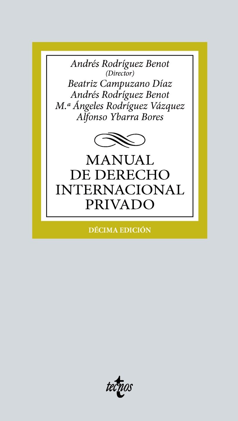 Manual de Derecho Internacional privado / 9788430988174