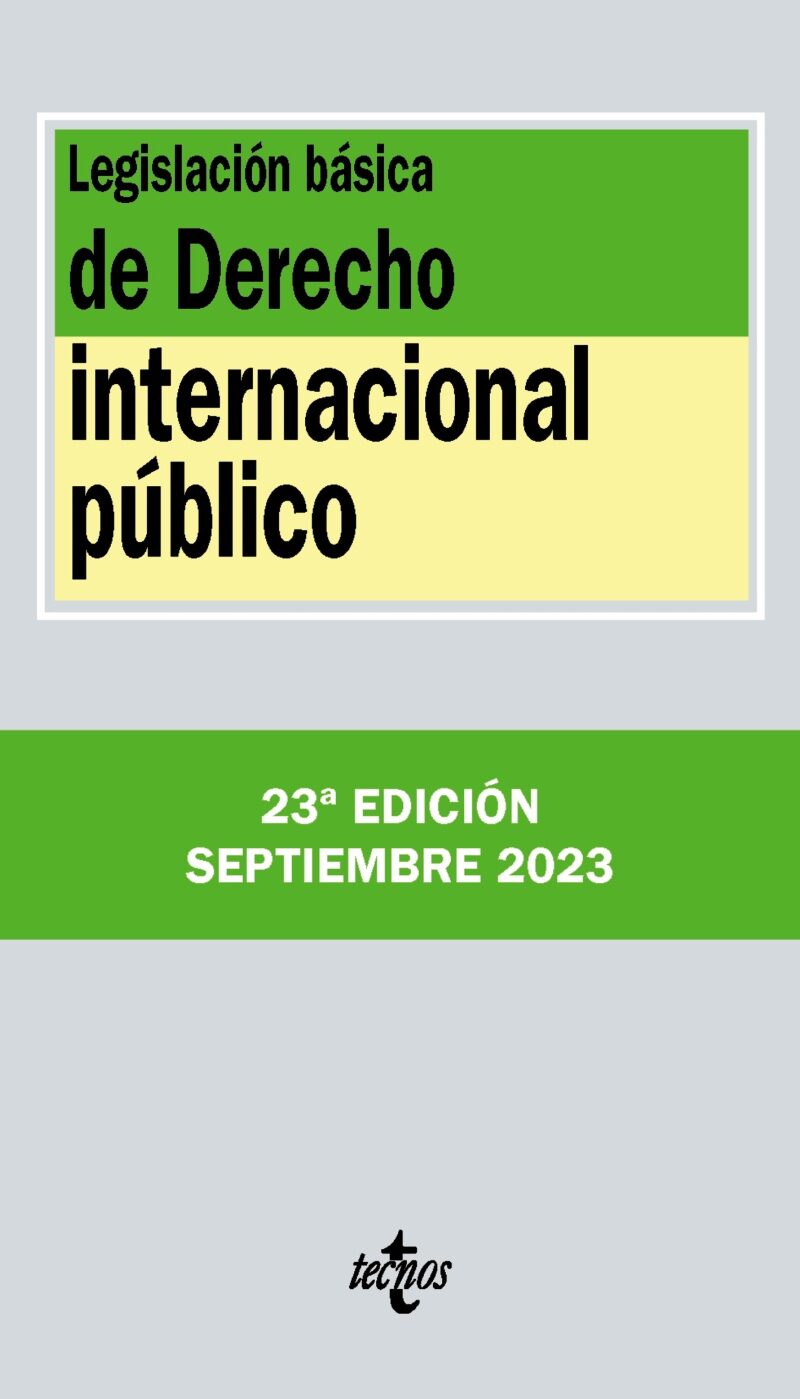 Legislación Derecho Internacional público / 9788430987832
