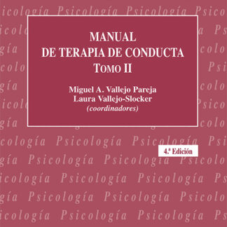 Manual de Terapia de Conducta. Tomo II