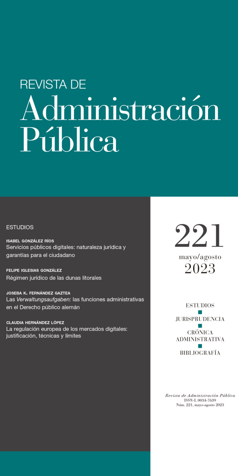 Revista de Administración Pública 221
