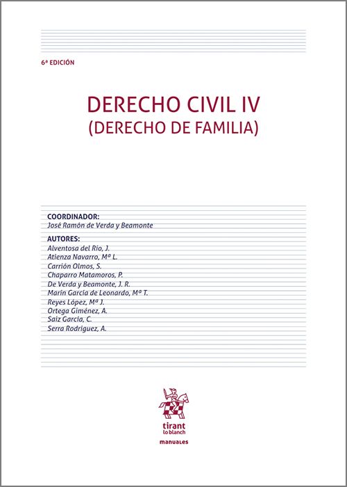 Derecho Civil IV. Derecho de familia 9788411699952