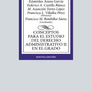 Conceptos para el estudio del Derecho administrativo II en el grado