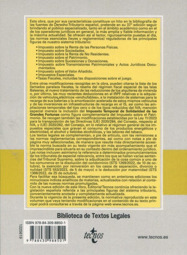 Legislación Básica del Sistema Tributario Español 9788430988501