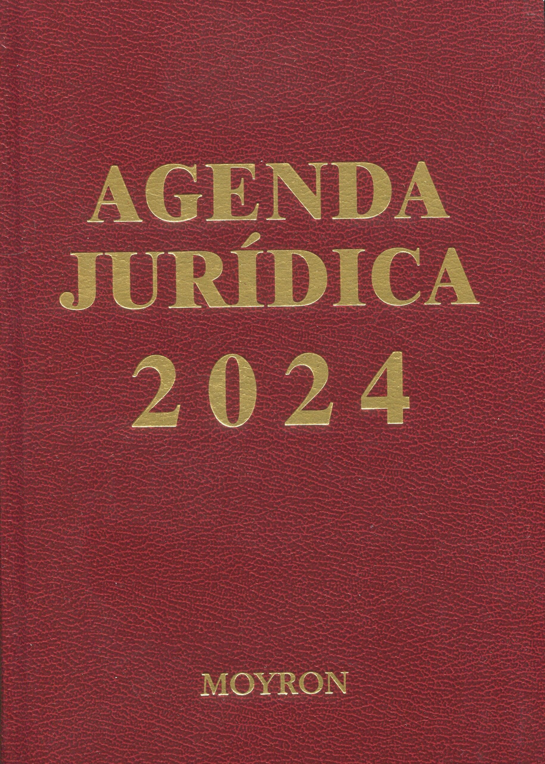 Agenda jurídica Moyron 2024 Granate 9788460501X24