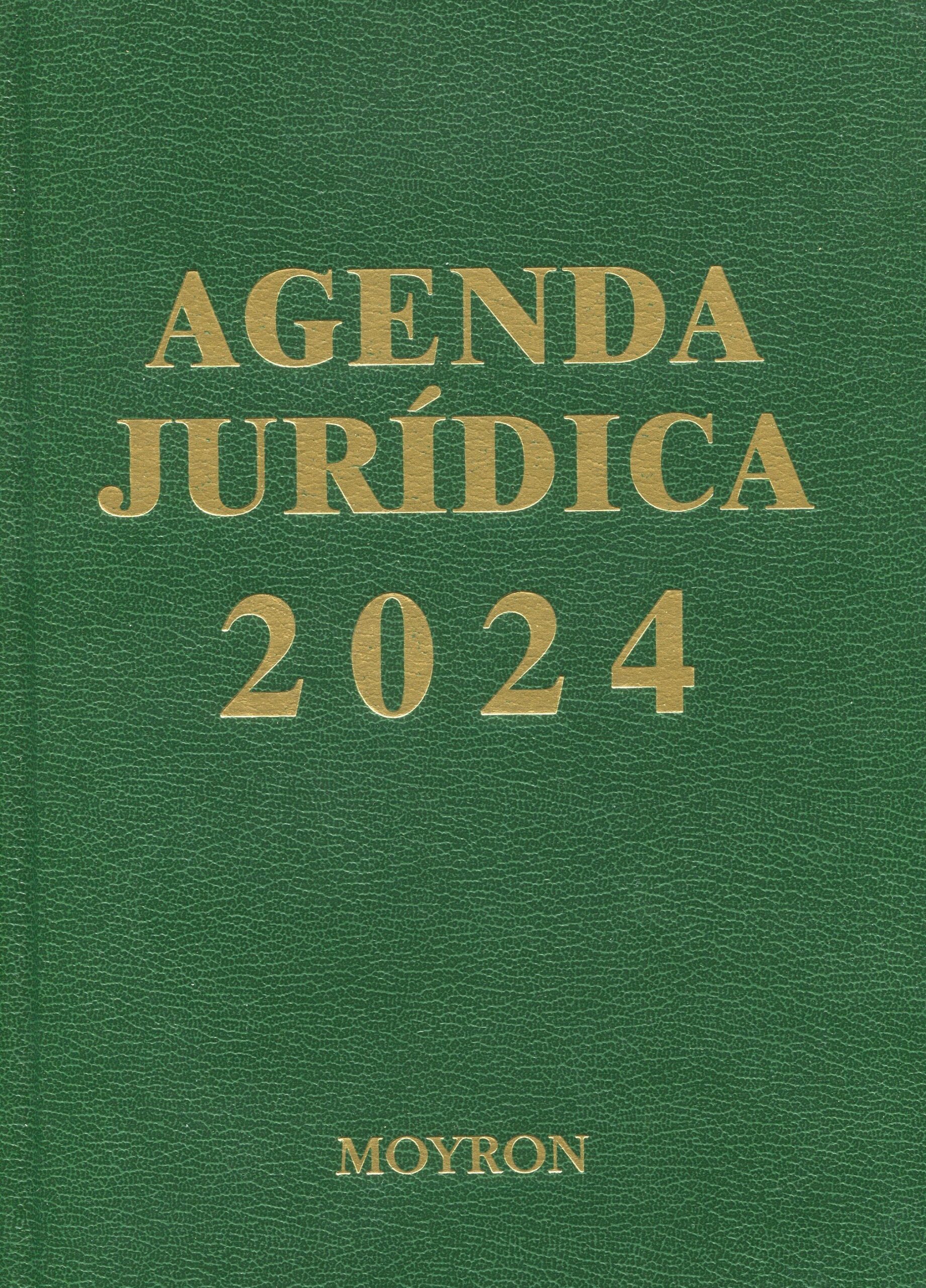 Agenda jurídica Moyron 2024 Verde 9788460502X24