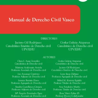 Manual de Derecho Civil Vasco 2023