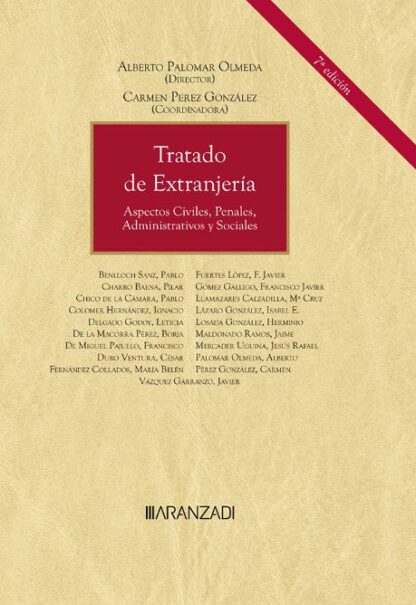 Tratado de extranjería 2023. Aspectos civiles, penales, administrativos y sociales