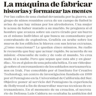 Storytelling. La máquina de fabricar historias y formatear las mentes