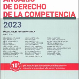 Anuario de derecho de la competencia 2023
