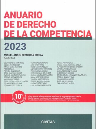 Anuario de derecho de la competencia 2023