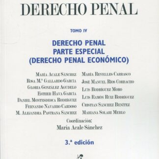 Lecciones y Materiales del Derecho Penal Tomo IV. Derecho Penal. Parte Especial (Derecho penal económico)
