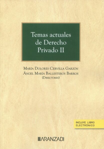 Temas actuales de derecho privado II