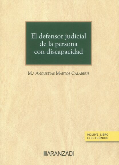 El defensor judicial de la persona con discapacidad