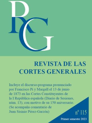 Revistas de las Cortes Generales Nº 115 Primer Semestre 2023