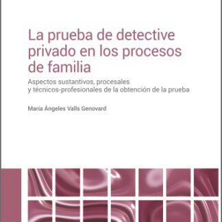 Prueba de detective privado en los procesos de familia. Aspectos sustantivos, procesales y técnico-profesionales de la obtención de la prueba