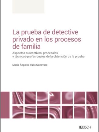 Prueba de detective privado en los procesos de familia. Aspectos sustantivos, procesales y técnico-profesionales de la obtención de la prueba
