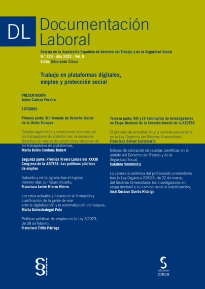 Documentación laboral, 129 Año 2023 Vol. II