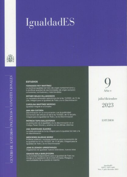 IgualdadES Nº 9 Julio/ diciembre 2023