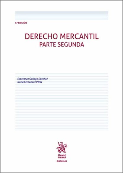 Derecho mercantil. Segunda parte