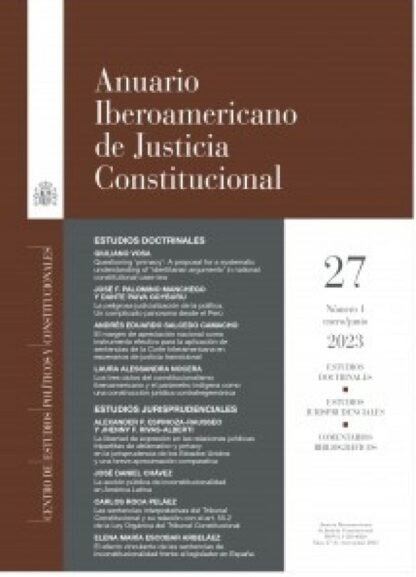 PDF Anuario Iberoamericano de Justicia Constitucional Nº 28 (1). Enero/ junio 2024