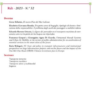 Revista de derecho del transporte, nº 32, año 2023