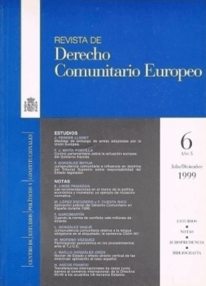 PDF Revista de Derecho Comunitario Europeo Nº 77. Enero/ Abril 2024