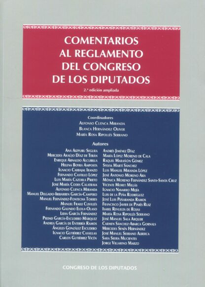Comentarios al Reglamento del Congreso de los Diputados 2024