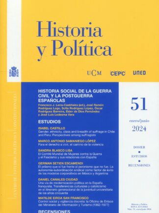 Revista Historia y Política Nº 51. Enero / junio 2024
