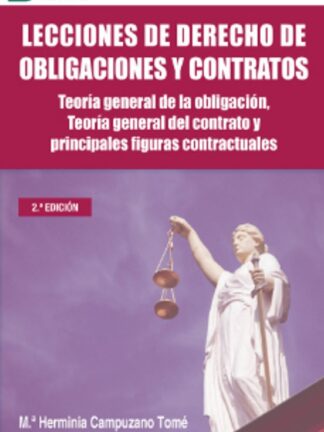 Lecciones de derecho de obligaciones y contratos 2024. Teoría general de la obligación, teoría general del contrato y principales figuras contractuales