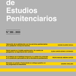 Revista de estudios penitenciarios, nº 265 - 2023