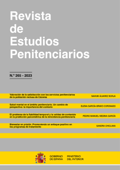 Revista de estudios penitenciarios, nº 265 - 2023